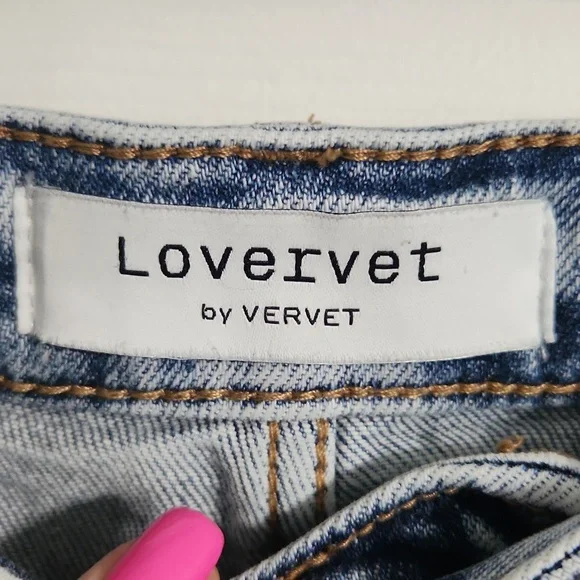 Lovervet By: Vevet "Love At First Sight" Midrise Cropped Jeans Sz.29/9 - Picture 3 of 11